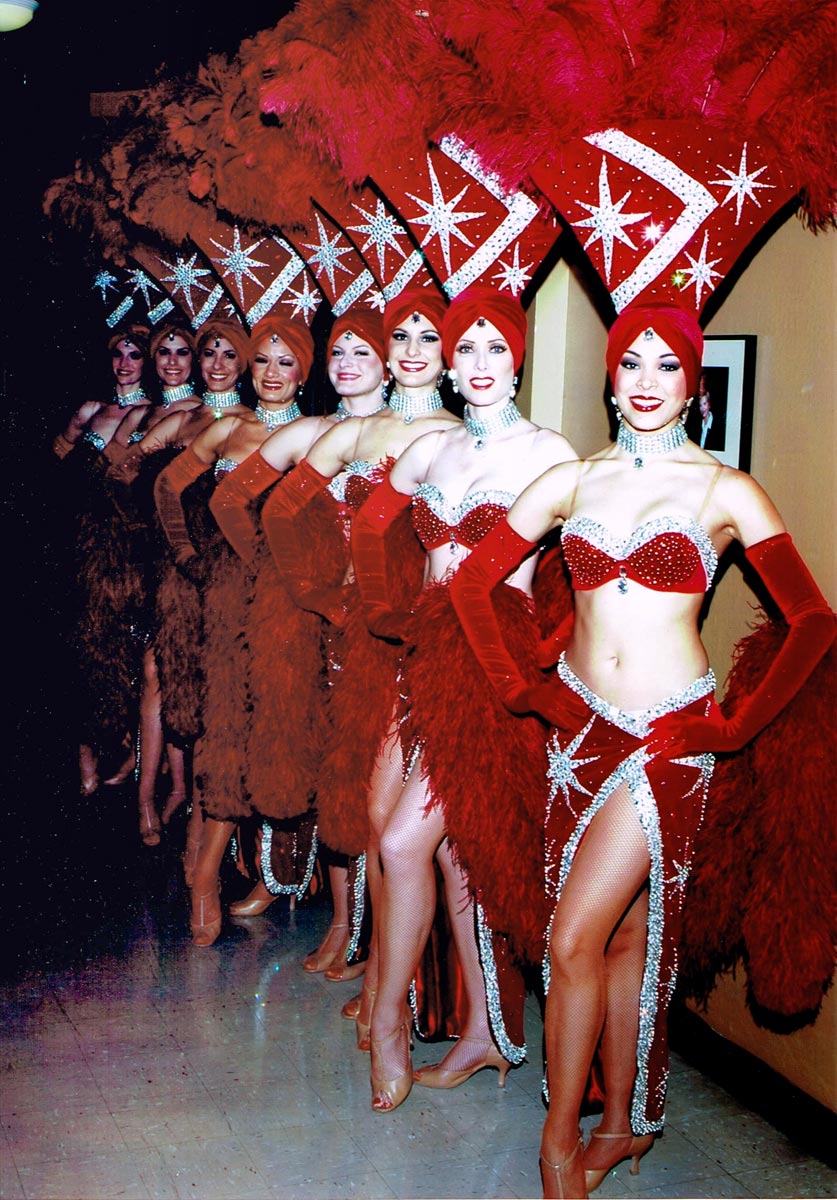 retro rouge showgirls. 
